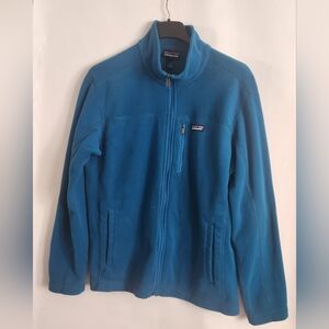 NWOT Mens Patagonia Teal Full-Zip Fleece Jacket Size L